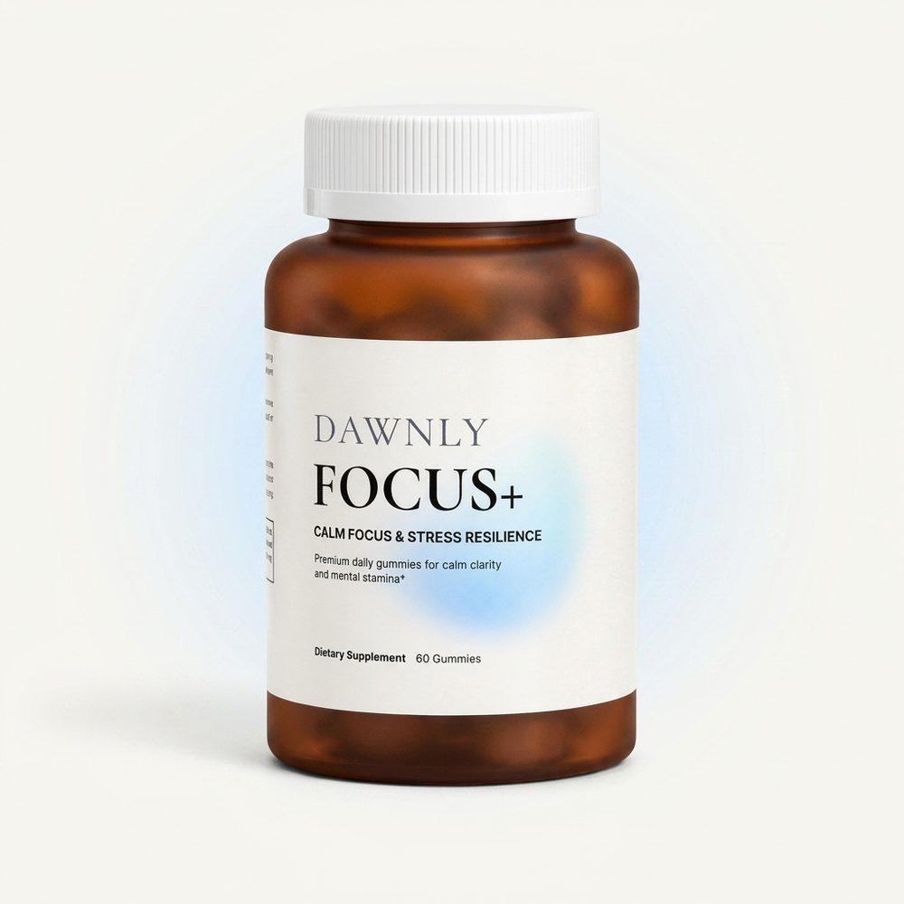 Dawnly Focus+ bottle — pack shot