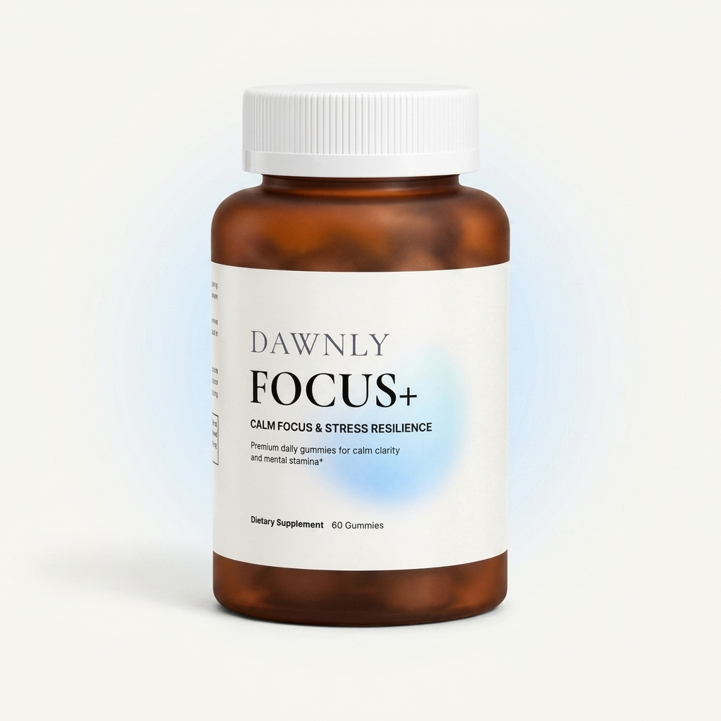 Dawnly Focus+ bottle — pack shot